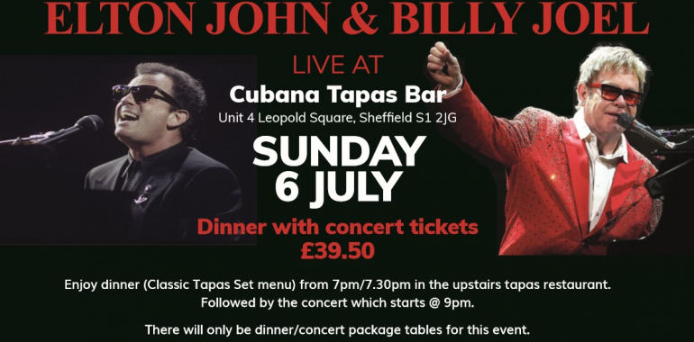 NITIKMAN CELEBRATE THE MUSIC OF ELTON JOHN & BILLY JOEL DINNER CONCERT